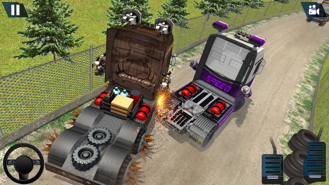 Semi Truck Crash Race 2021: Ne - Gameplay image of android game