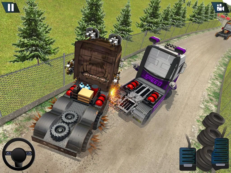 Semi Truck Crash Race 2021: Ne - Gameplay image of android game
