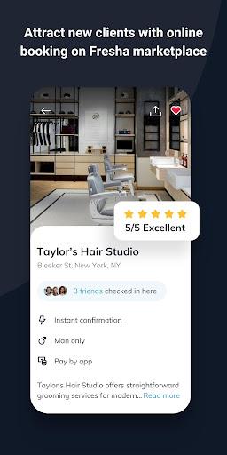 Fresha for business - Image screenshot of android app