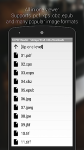 Fri PDF XPS Reader Viewer - عکس برنامه موبایلی اندروید