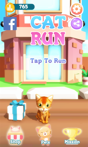 Cat Run - Gameplay image of android game