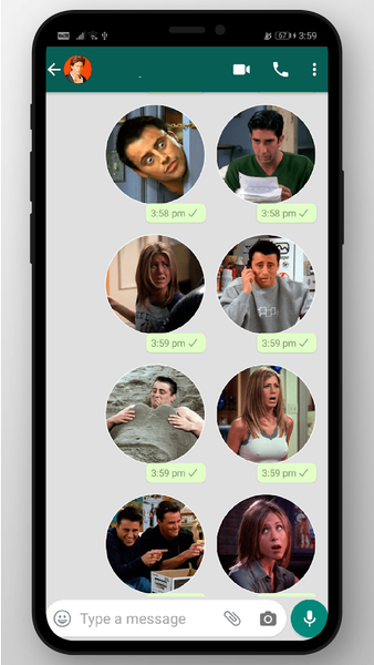 Fan Made Friends TV Show Stickers For WhatsApp - Image screenshot of android app