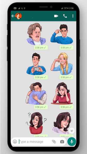 Fan Made Friends TV Show Stickers For WhatsApp - عکس برنامه موبایلی اندروید