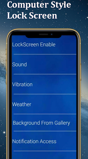 Computer Style Lock Screen Pro - Image screenshot of android app