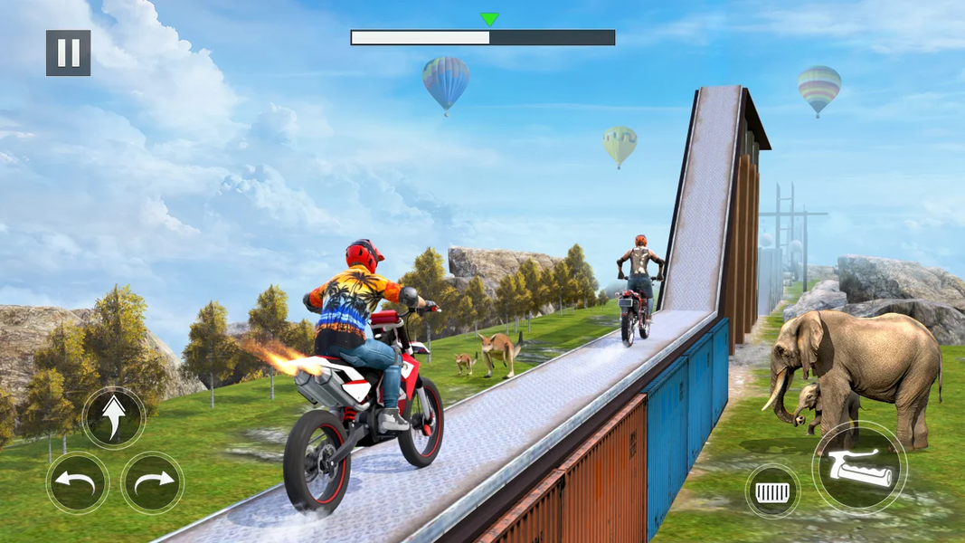 Animal Bike Stunt Racing Games - عکس بازی موبایلی اندروید