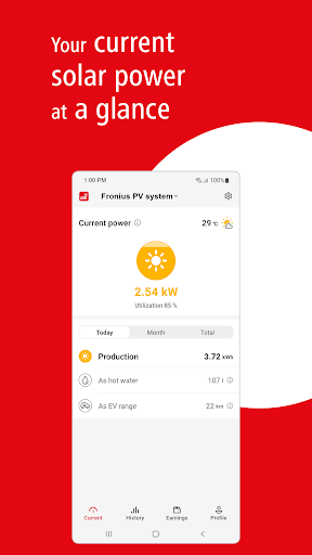 Fronius Solar.web - Image screenshot of android app