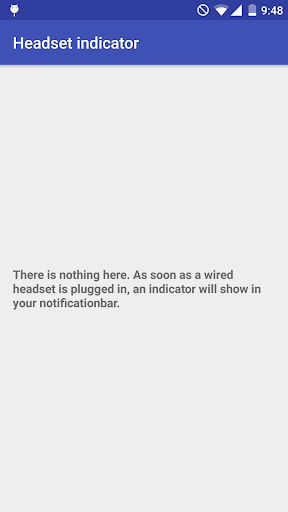 Headset indicator - Image screenshot of android app