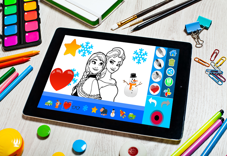 ICE Princess Coloring Game. - عکس بازی موبایلی اندروید