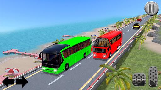Highway Traffic Bus Racing: Bus Driving Free Games - Gameplay image of android game