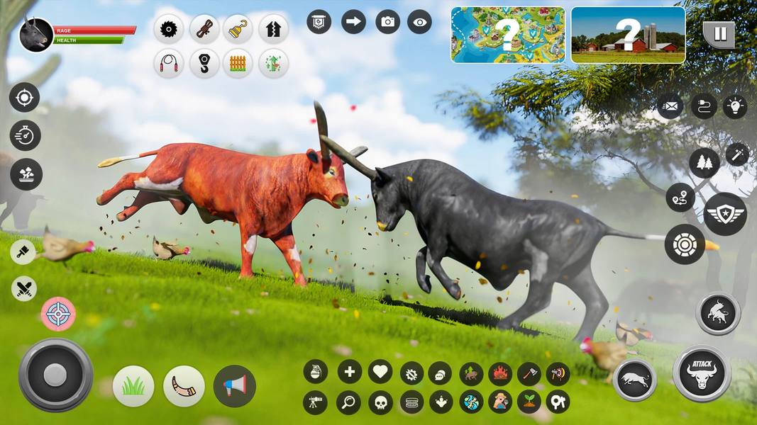 Wild Battle Craft Bull Games - عکس بازی موبایلی اندروید