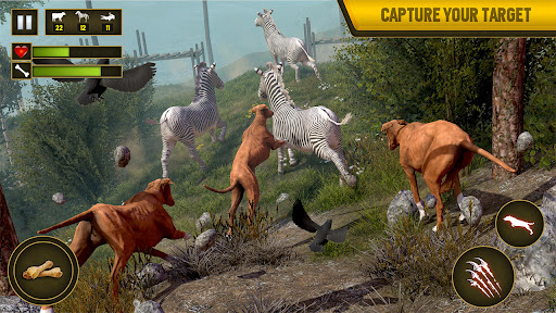 Wild Dog Pet Simulator Games - Gameplay image of android game