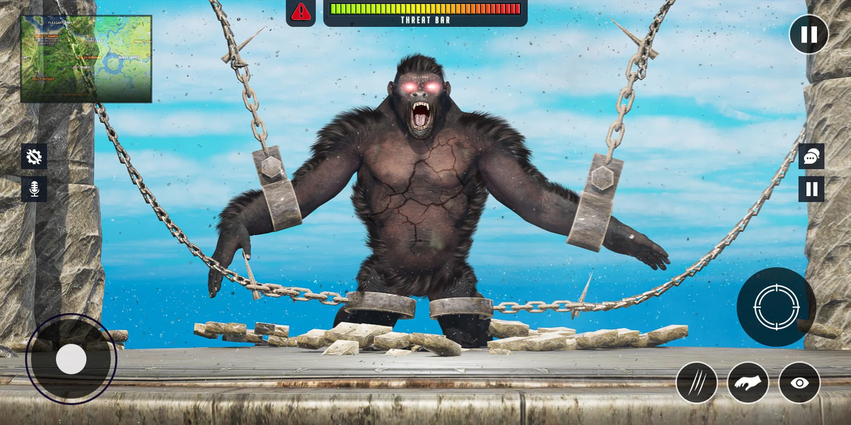 Wild Forest Gorilla Games - Gameplay image of android game