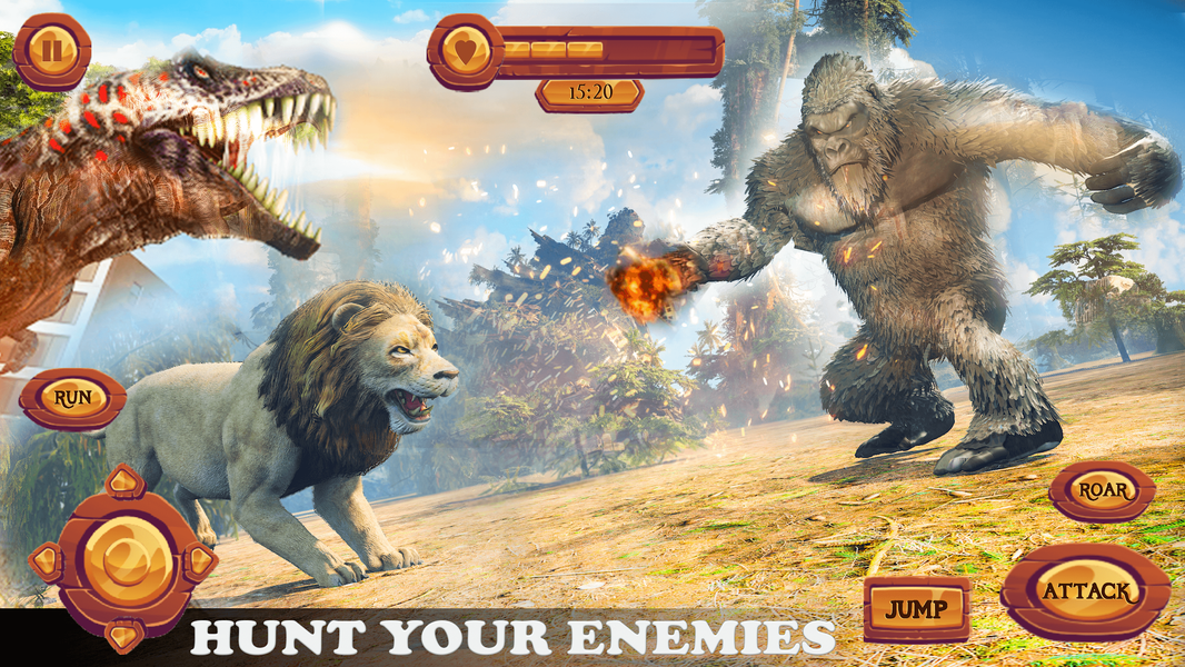 Wild Forest Gorilla Games - عکس بازی موبایلی اندروید