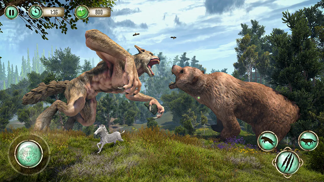 Forest Wild Werewolf Hunting - Gameplay image of android game