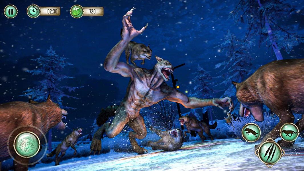 Forest Wild Werewolf Hunting - Gameplay image of android game