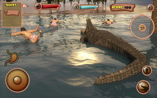 Crocodile Games Animal Sim 3D - عکس برنامه موبایلی اندروید