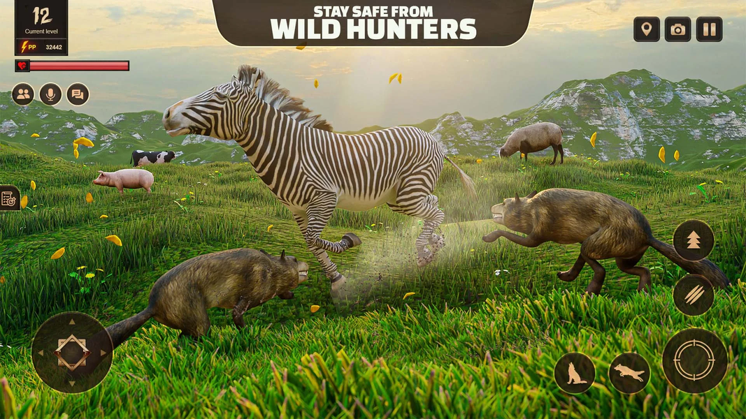 Wolf Simulator Animal Games - عکس بازی موبایلی اندروید