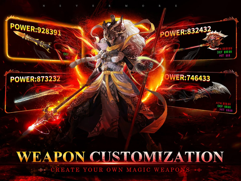 Nevermore-W: Idle Immortal RPG - Gameplay image of android game