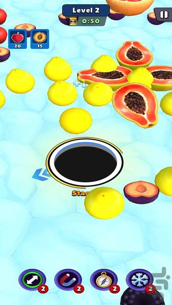 Fruit Hole IO Master - Gameplay image of android game