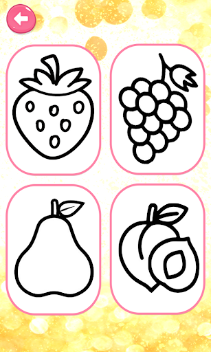 Fruits Coloring Game & Drawing - Image screenshot of android app