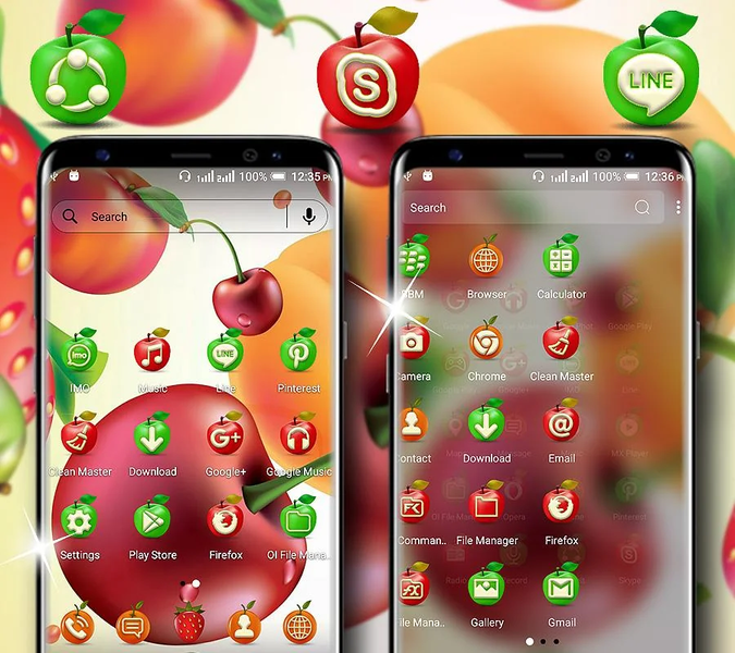 Fruit Launcher Theme - Image screenshot of android app
