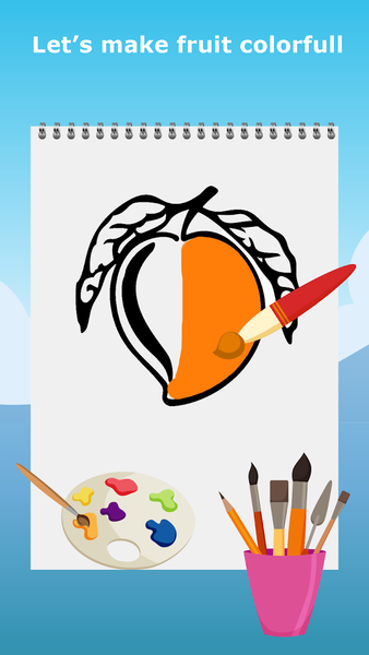 Fruits coloring Book - Image screenshot of android app