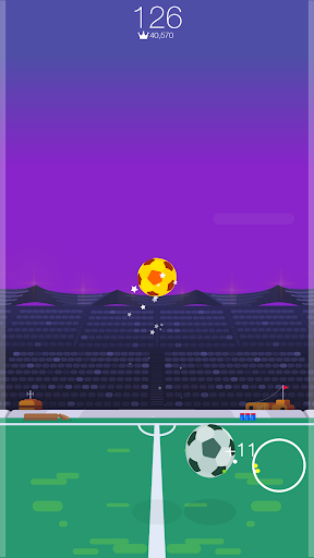 Kickup FRVR - Soccer Juggling - Gameplay image of android game