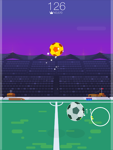 Kickup FRVR - Soccer Juggling - Gameplay image of android game