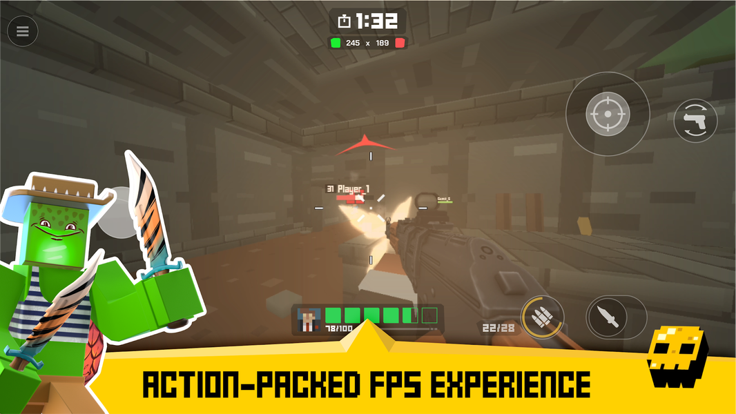 Krunker FRVR - Multiplayer FPS - عکس بازی موبایلی اندروید