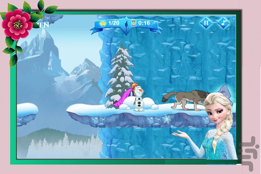 بازی السا و آنا : ماجراجویی یخی - عکس بازی موبایلی اندروید