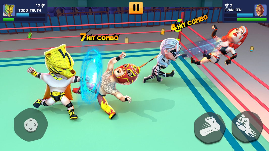 Rumble Wrestling: Fight Game - عکس بازی موبایلی اندروید