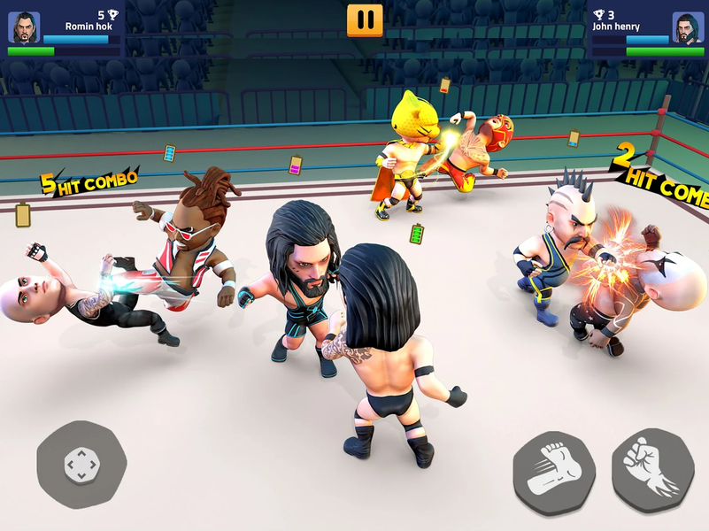 Rumble Wrestling: Fight Game - عکس بازی موبایلی اندروید