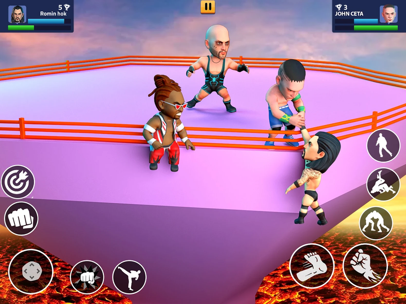 Rumble Wrestling: Fight Game - عکس بازی موبایلی اندروید