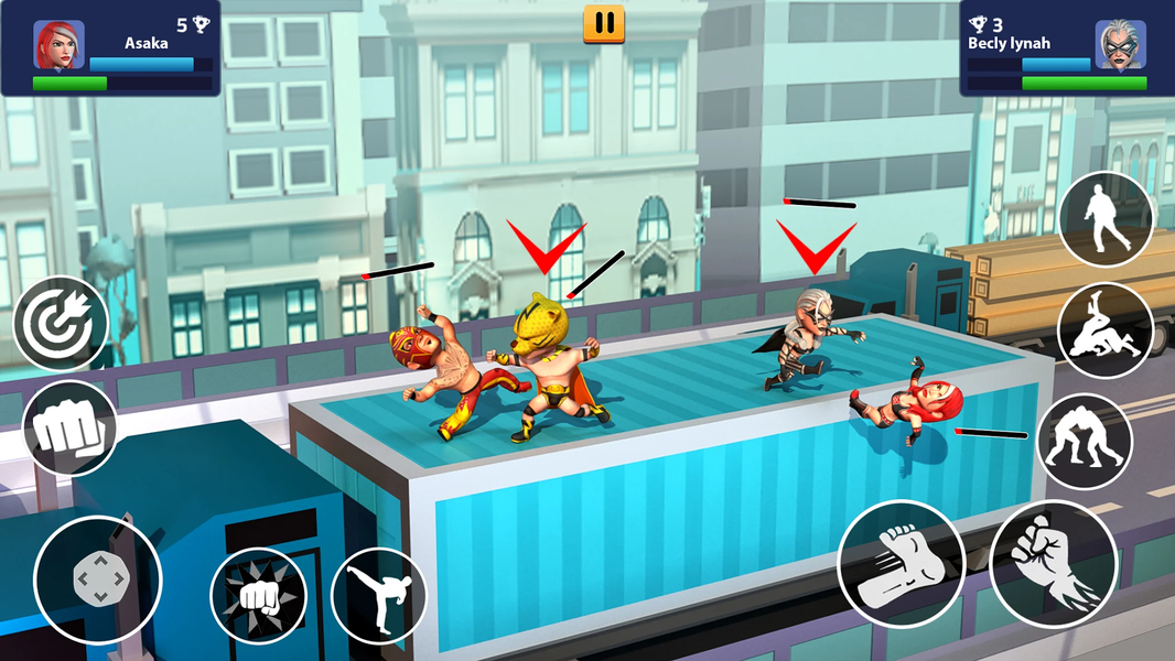 Rumble Wrestling: Fight Game - Gameplay image of android game