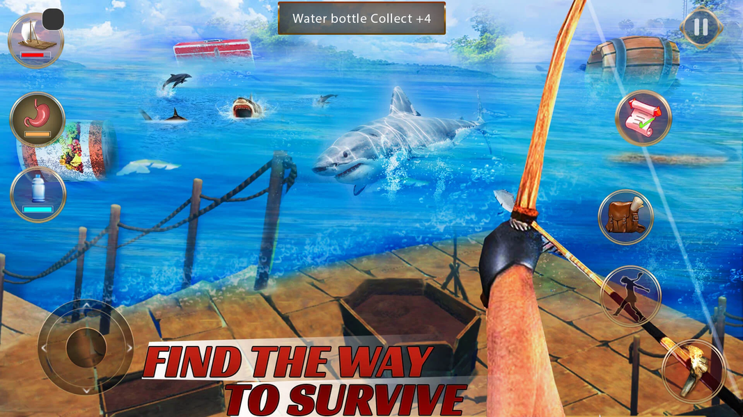 Ocean Survival Games Offline - Gameplay image of android game