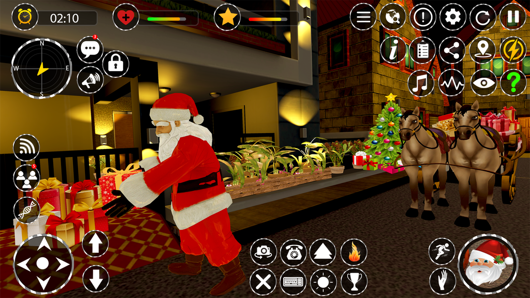 Scary Santa Horror Escape Game - Gameplay image of android game