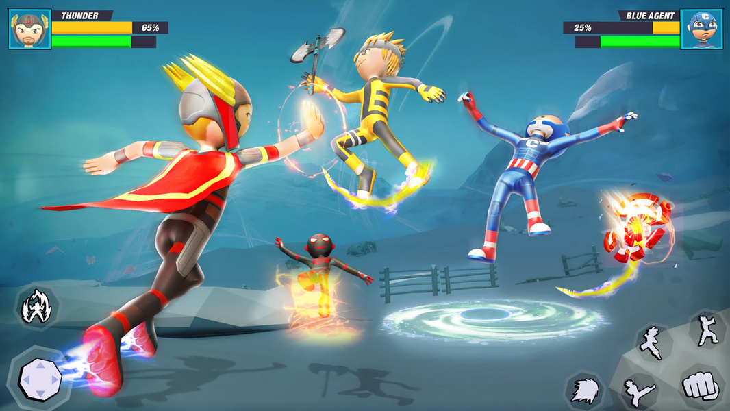 Stickman Fighter: Karate Games - Gameplay image of android game