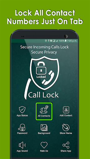 Secure Incoming Calls Lock - عکس برنامه موبایلی اندروید