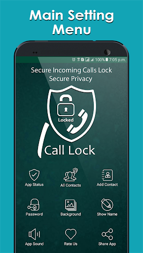 Secure Incoming Calls Lock - عکس برنامه موبایلی اندروید