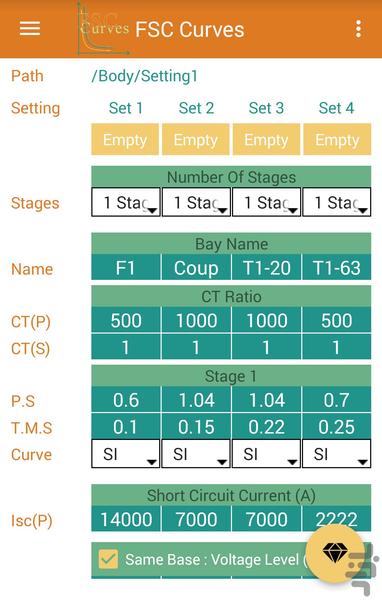 FSC Curves - Protection and control - Image screenshot of android app