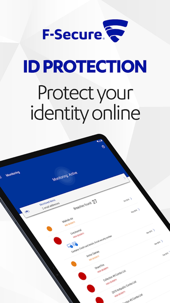 F-Secure ID PROTECTION - عکس برنامه موبایلی اندروید
