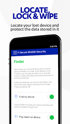 F-Secure Mobile Security - Image screenshot of android app