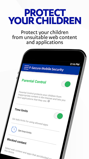 F-Secure Mobile Security - Image screenshot of android app