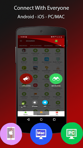 Sharek - Share Music & Transfer Files  - Share it - عکس برنامه موبایلی اندروید