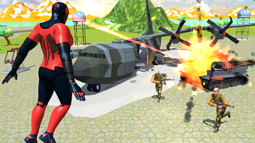Iron Superhero War: Battle & Rescue - Gameplay image of android game