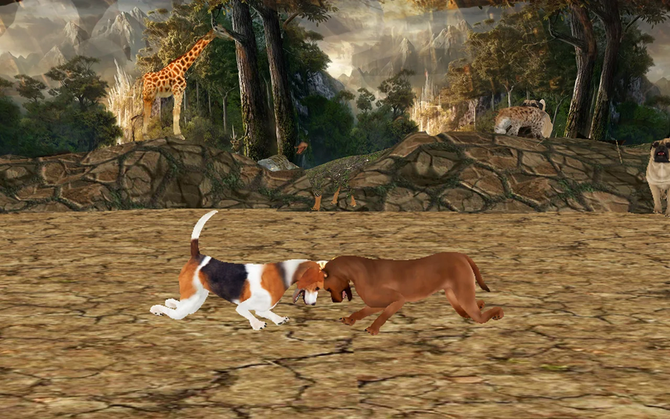 Dog Fighting Simulator ۳D Game - عکس بازی موبایلی اندروید