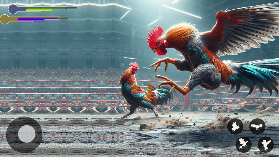 Rooster Fighting Kung Fu Games - Gameplay image of android game
