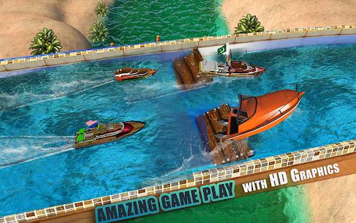 Speed Boat Racing Stunts & Water Surfing 3D Game - Image screenshot of android app