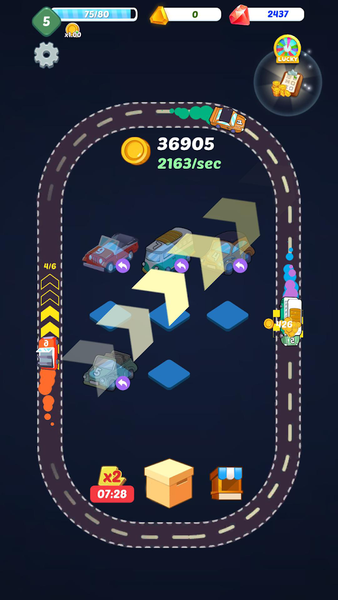 Merge Cars: Idle Car Tycoon - عکس بازی موبایلی اندروید