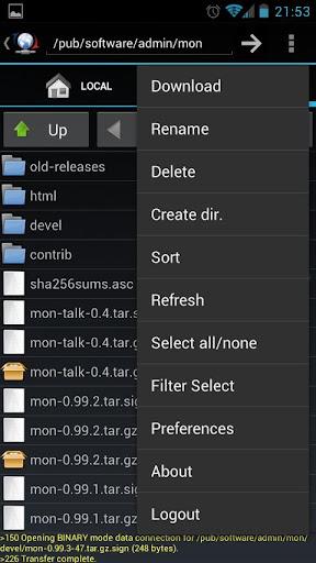 FtpCafe FTP Client - Image screenshot of android app